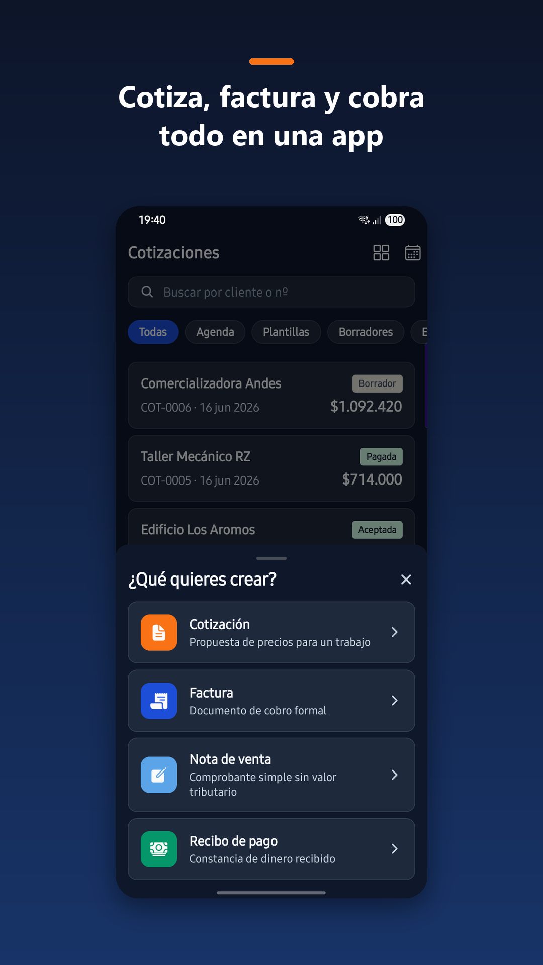 Control de cobros